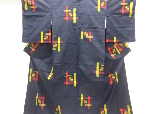 Japanese Kimono / Tsumugi Omeshi Silk
